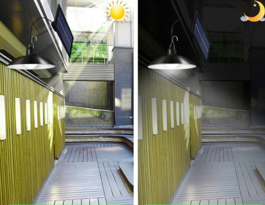 LAMPA SOLARNA WISZĄCA OGRODOWA ŻYRANDOL LED Informacje dodatkowe czujnik zmierzchu lampa solarna