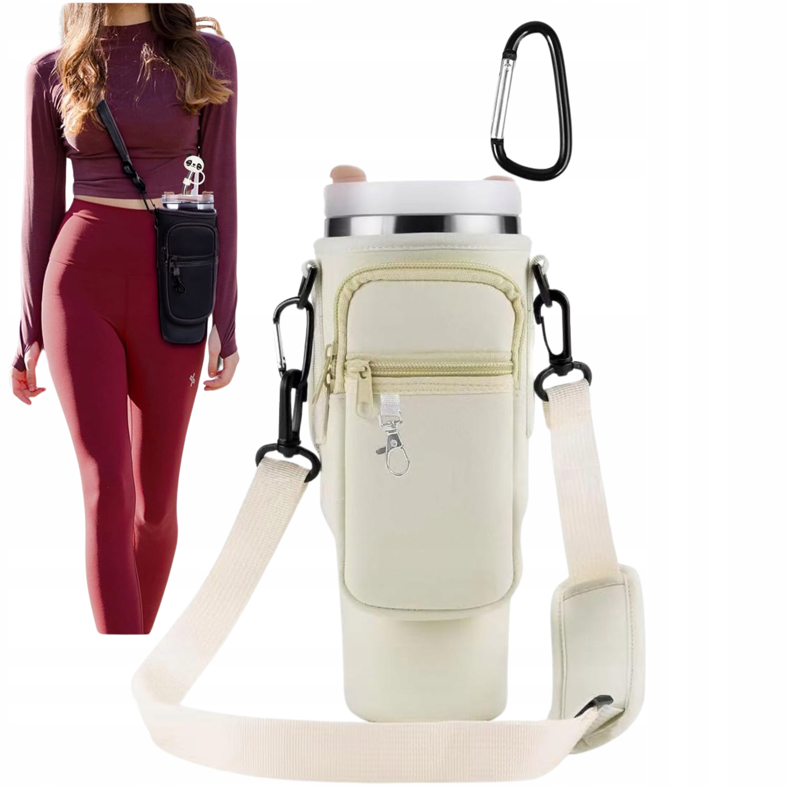 Torba na Butelkę Wody Etui na Kubek Termiczny Stanley Cup 40oz z Paskiem