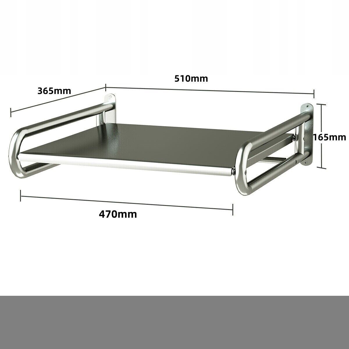 REGAŁ ŚCIENNY DO KUCHENKI MIKROFALOWEJ, UCHWYT DO KUCHENKI MIKROFALOWEJ Szerokość mebla 51 cm