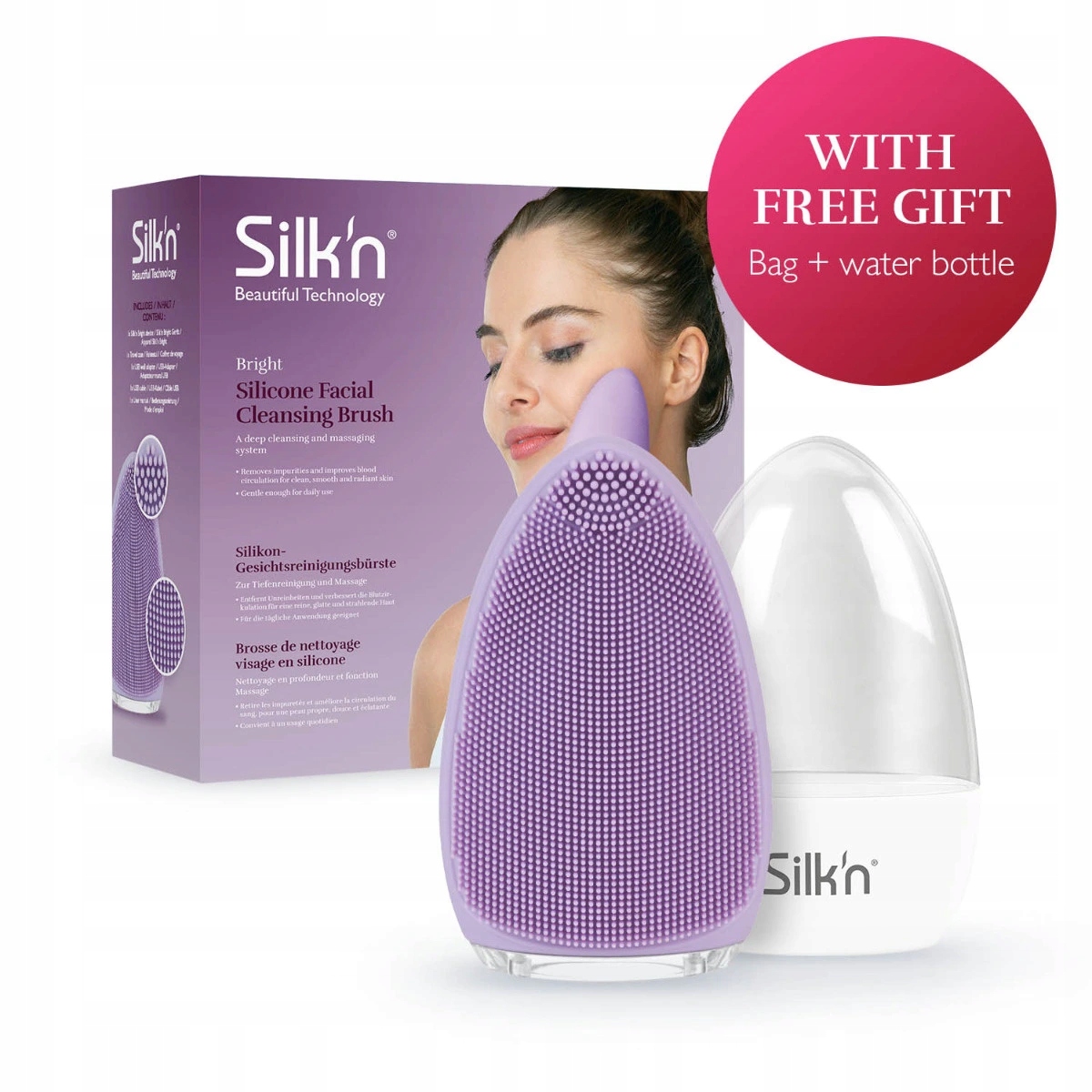 Silk'n Bright čistící přístroj na obličej Purple