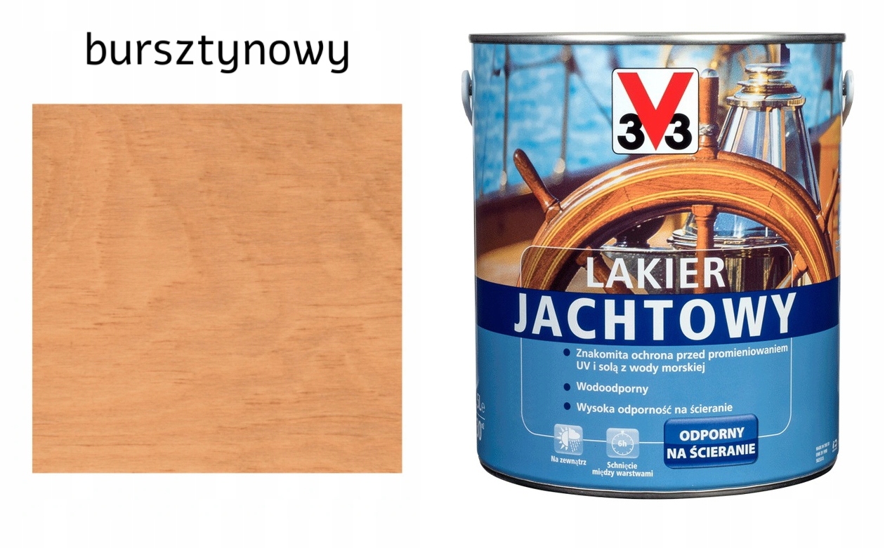 

V33 Lakier Do Drewna Jachtowy Bursztynowy 2,5 L