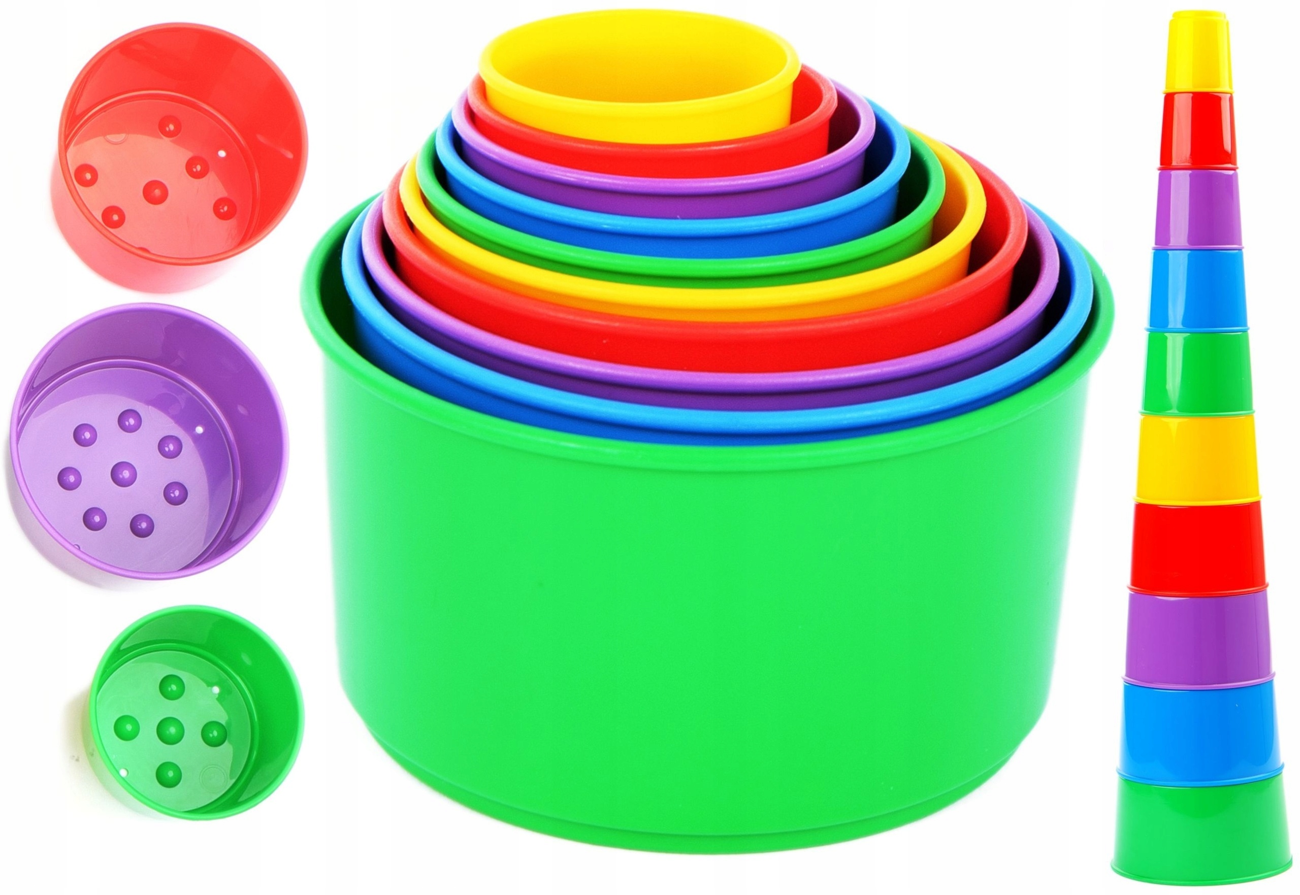 

Piramidka Kubeczki do układania kąpieli Wieża 10el