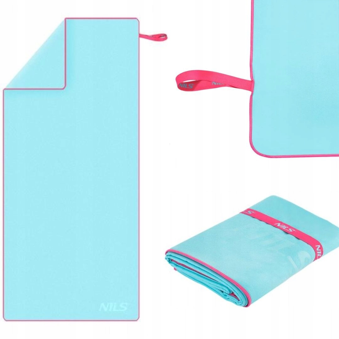 Nils Velký Rychleschnoucí turistický ručník na pláž 200 x 90 cm přívěsek