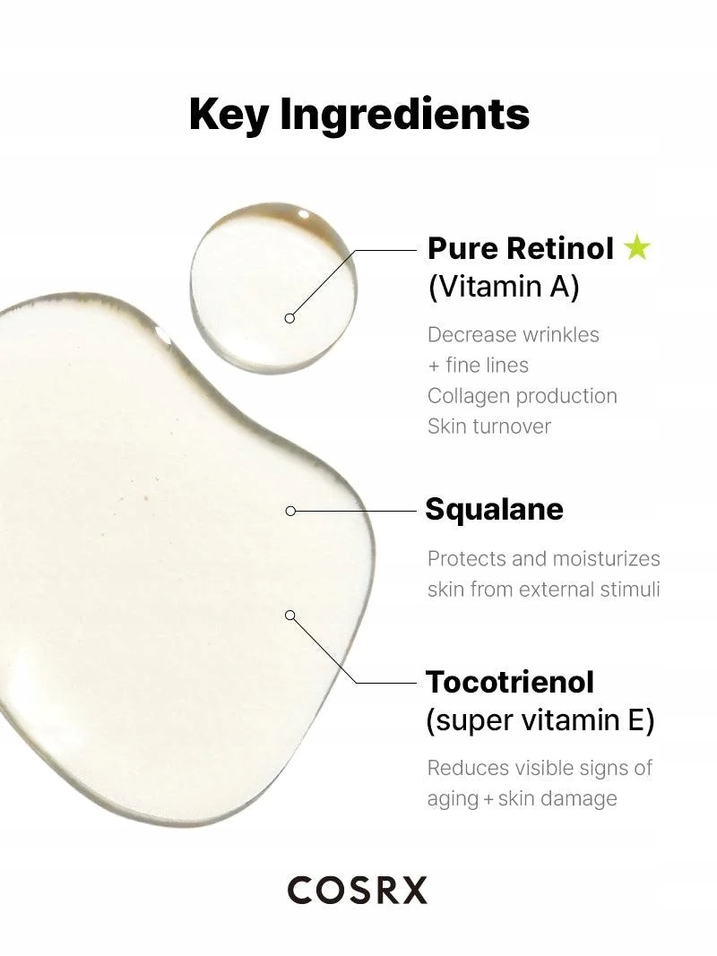 COSRX The Retinol 0.5 Oil, 20 ml Pojemność 20 ml