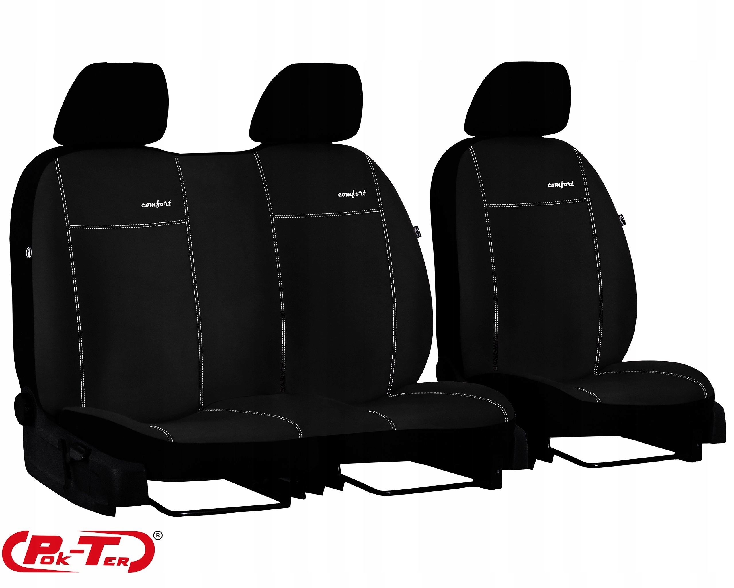 POKROWCE MIAROWE ALICANTE IVECO DAILY 6 FL 2+1 Przeznaczenie przednie fotele