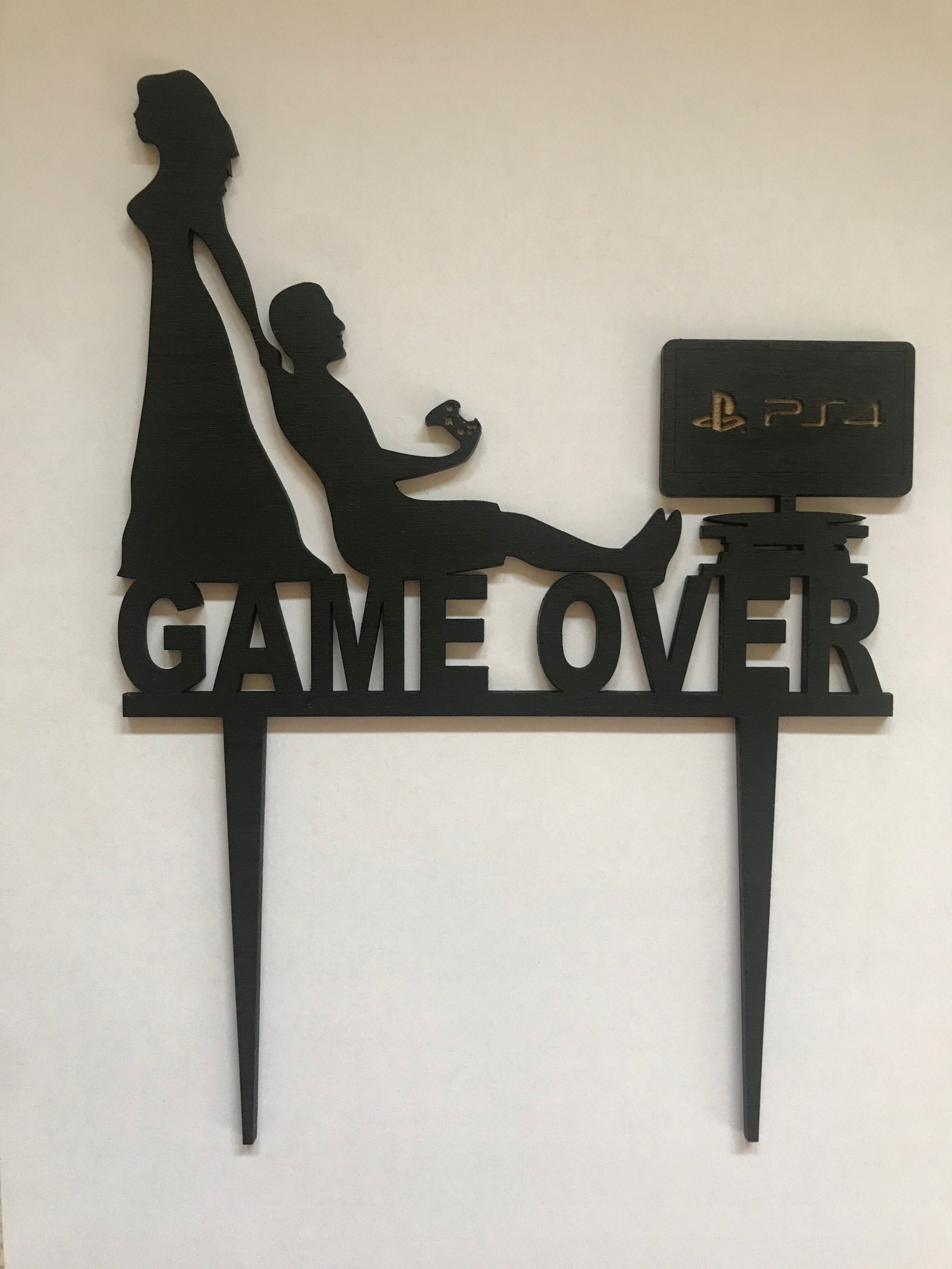 

Topper, toper weselny game over, topper dla gracza