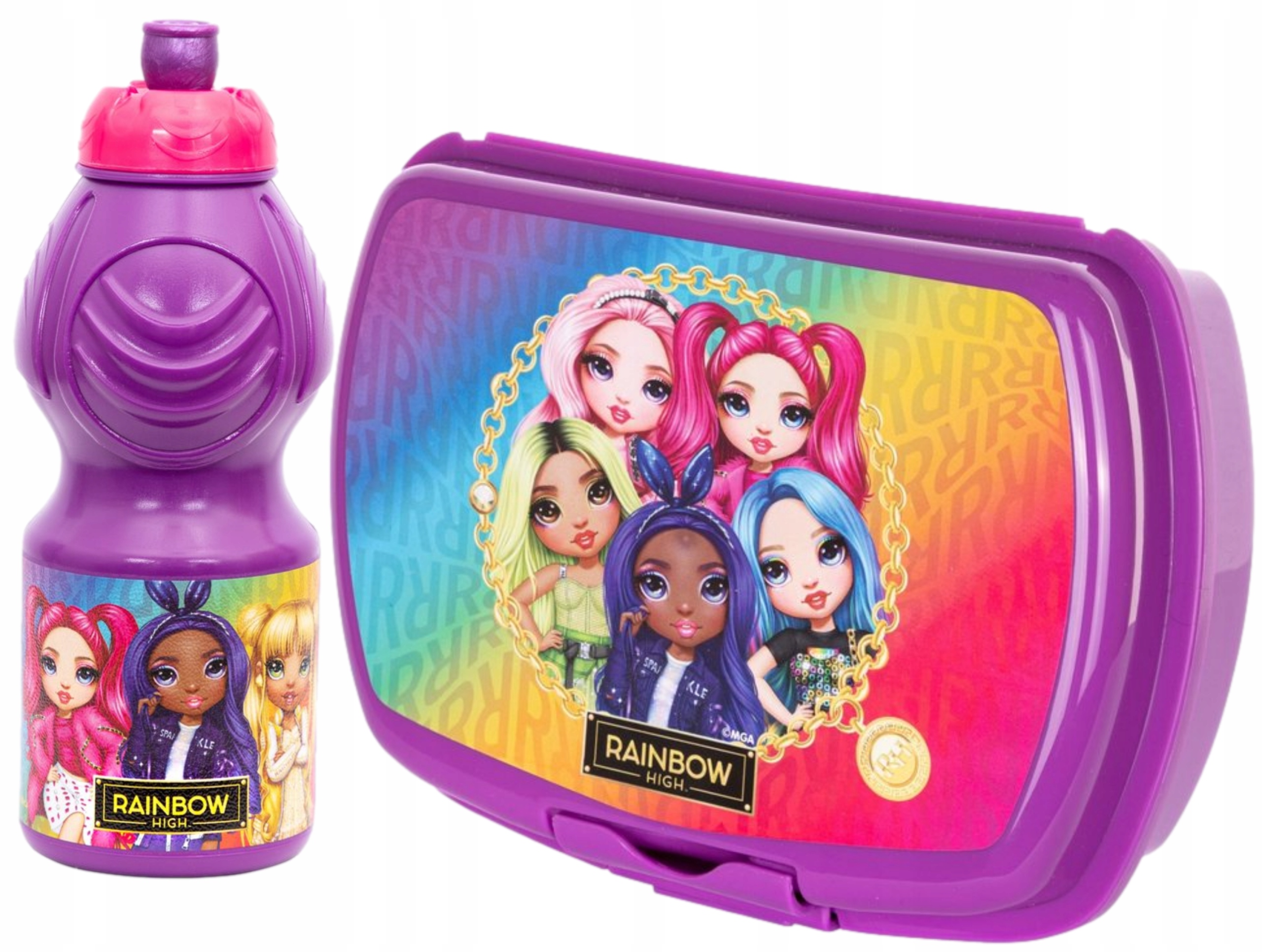 

Zestaw Bidon Śniadaniówka Lunchbox Rainbow High