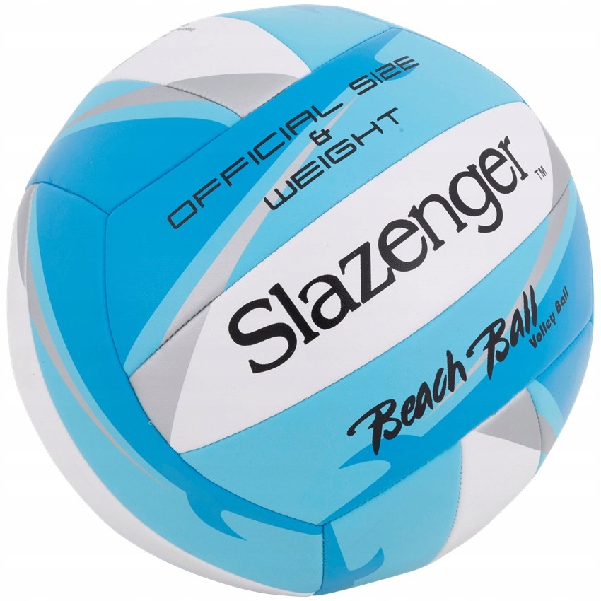 Piłka Siatkowa Slazenger Rozmiar 4 Do Siatkówki Plażowej Niebiesko-Biała