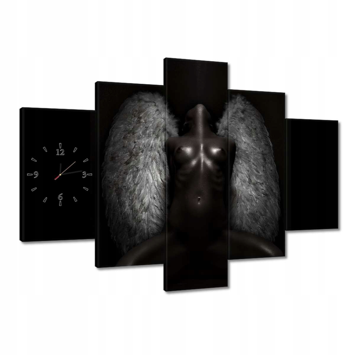 Nástenné hodiny 150x105 Anjelský ženský akt