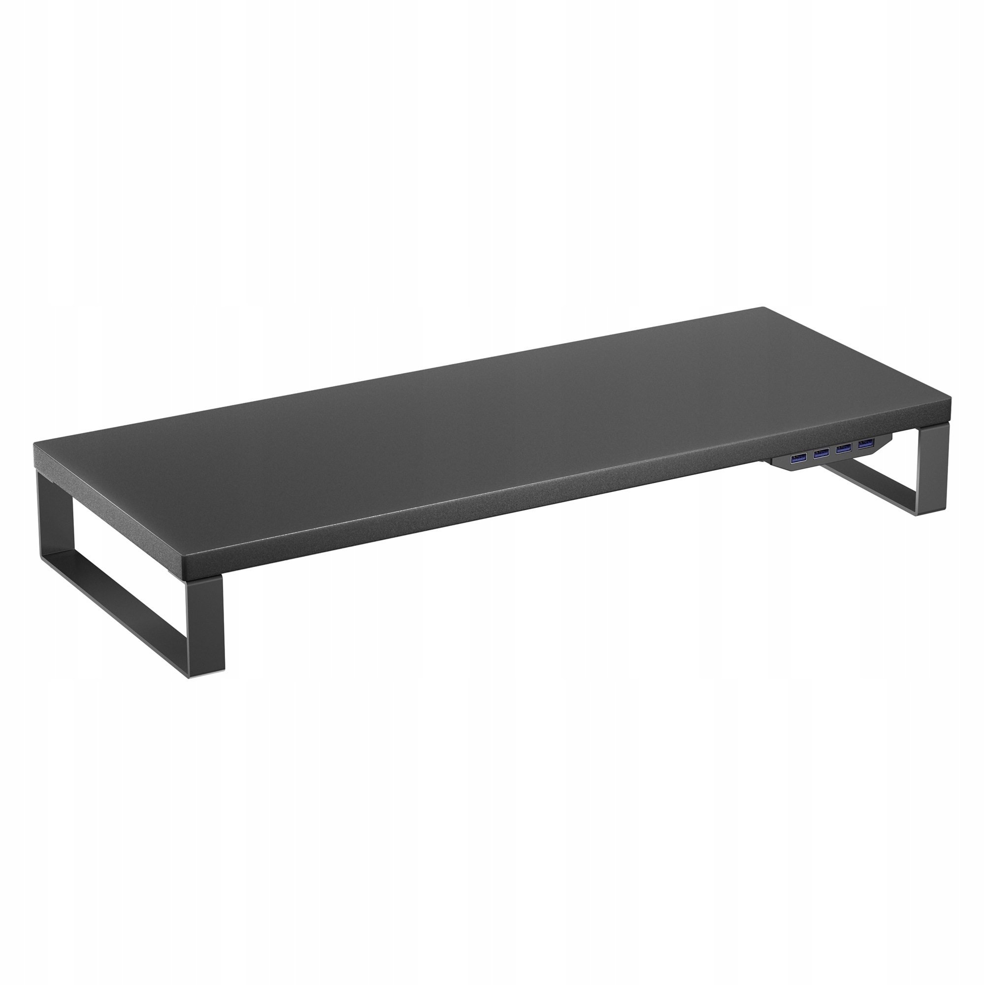 Podstavec pod monitor černý se 4 porty Usb-c 20 kg 60x24 cm Spacetronik