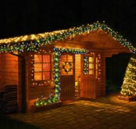 MOCNE LAMPKI CHOINKOWE 200 LED CIEPŁA BIEL + FLASH Zasilanie sieciowe