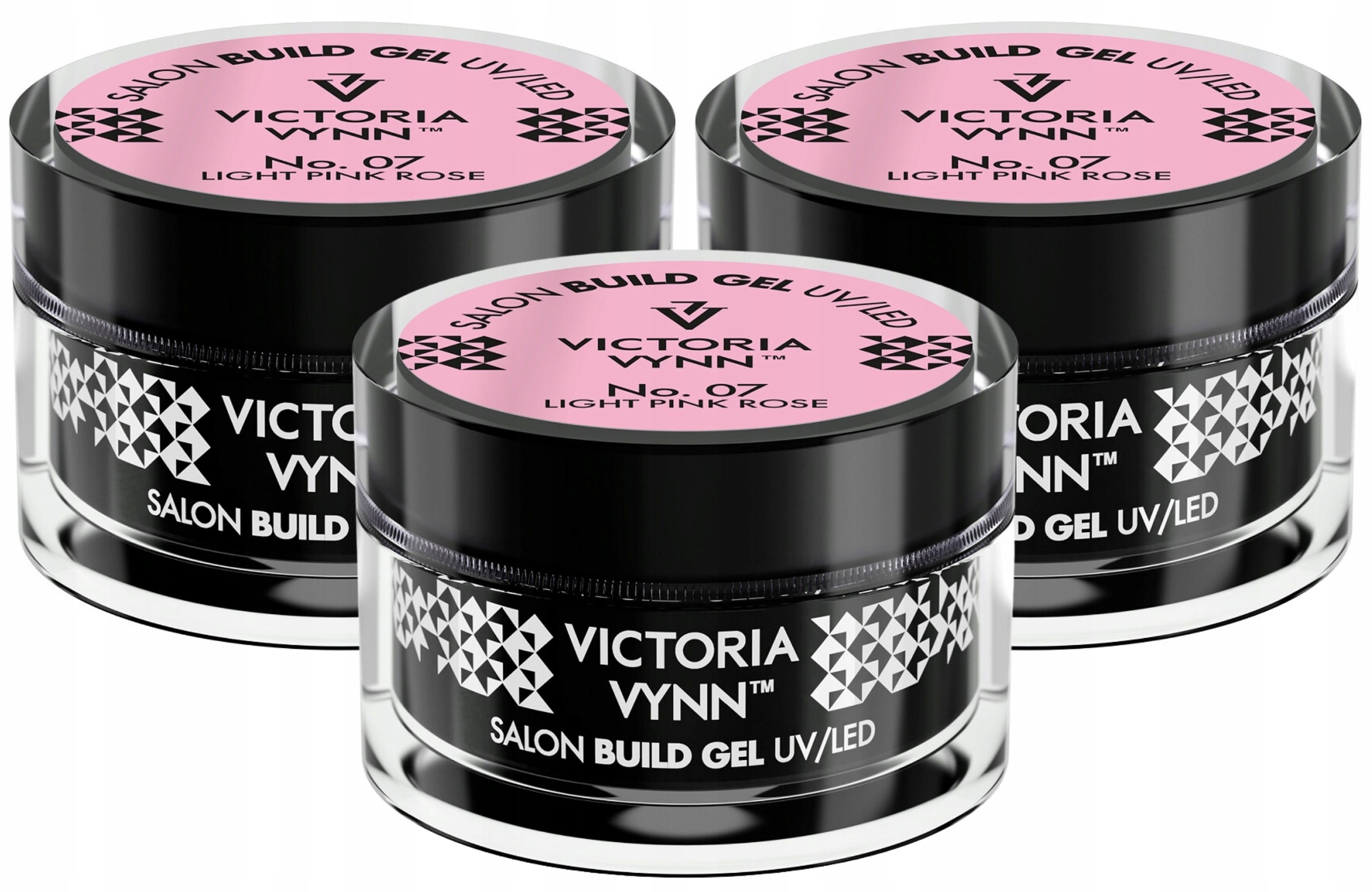 3x Victoria Vynn Gel na nehty Build Gel 07 Light Pink Rose 15 ml