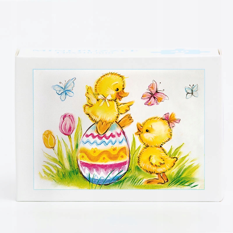 Puzzle w kartoniku 40 elementów - Kurczaczek Jajko - motyw wielkanocny