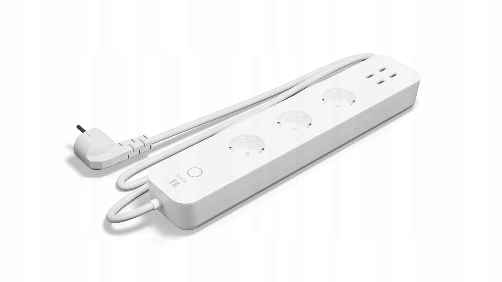 Listwa zasilająca Tesla SMART TSL-SPL-3+4USB 3 gniazd 1,8 m biały
