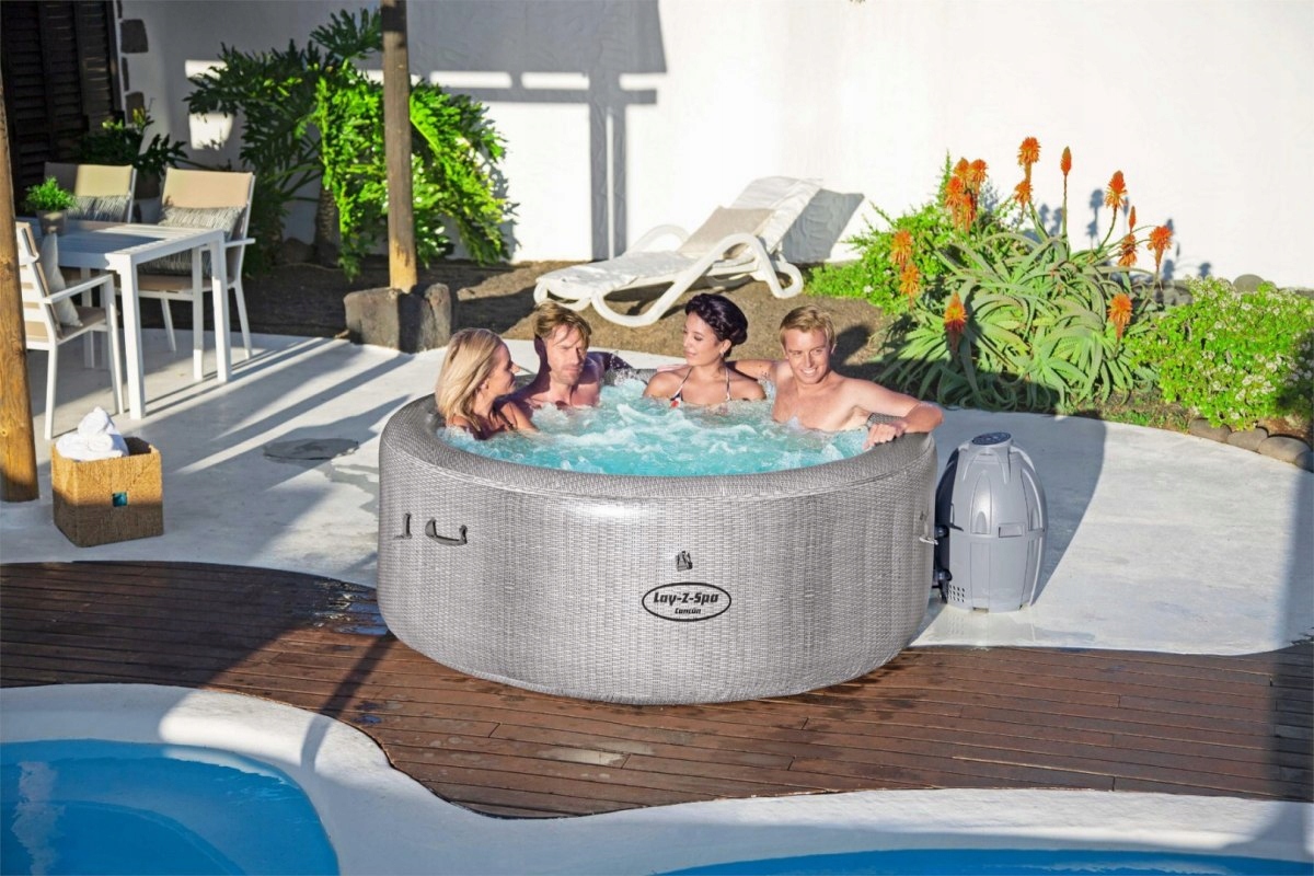 BASEN Jacuzzi pompowane Cancun Lay-Z-Spa Bestway Kolor zewnętrzny szary