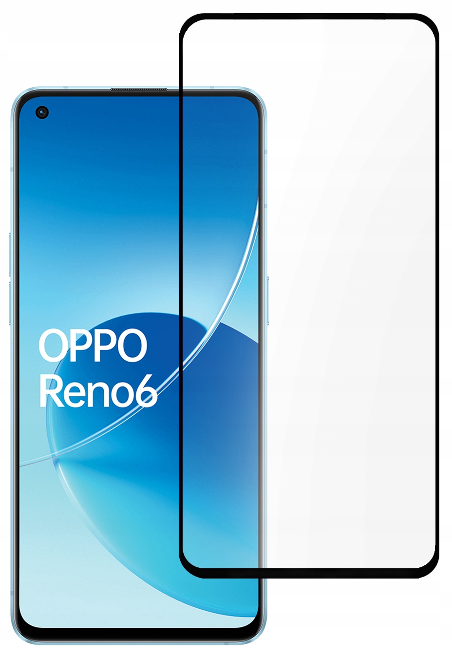 

Szkło Hartowane Cały Ekran Czarne Oppo Reno 6
