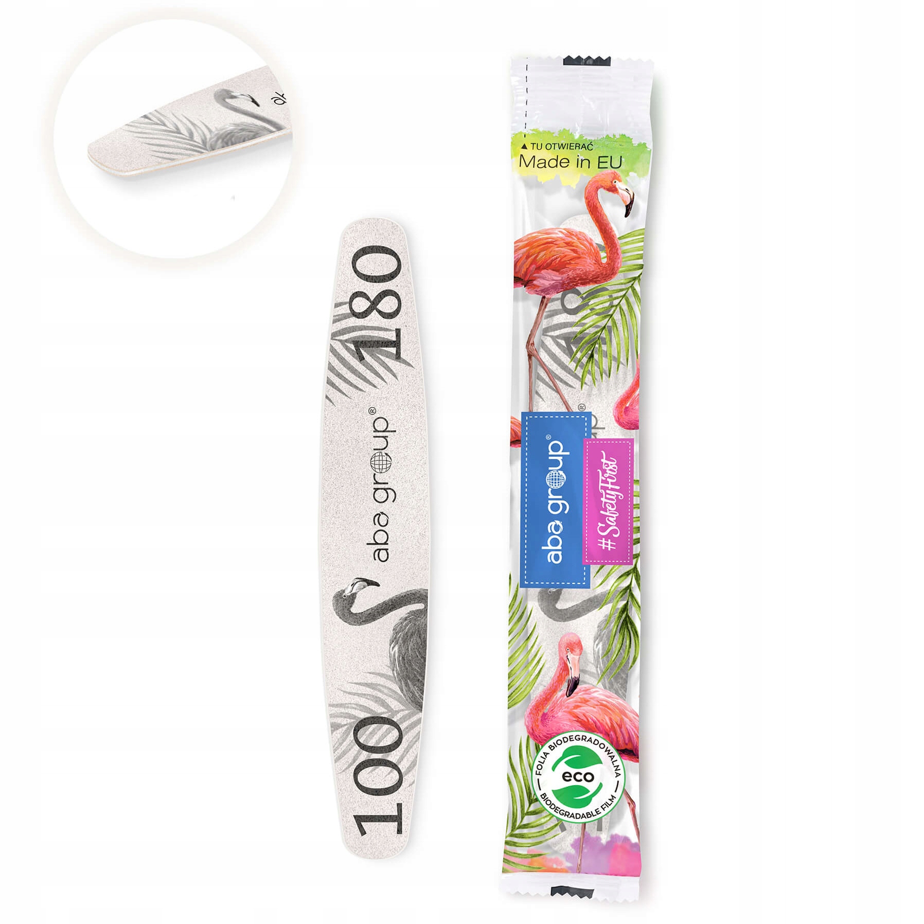 Pilnik do Paznokci Elipsa 100/180 Slim Folia Aba Materiał papierowy