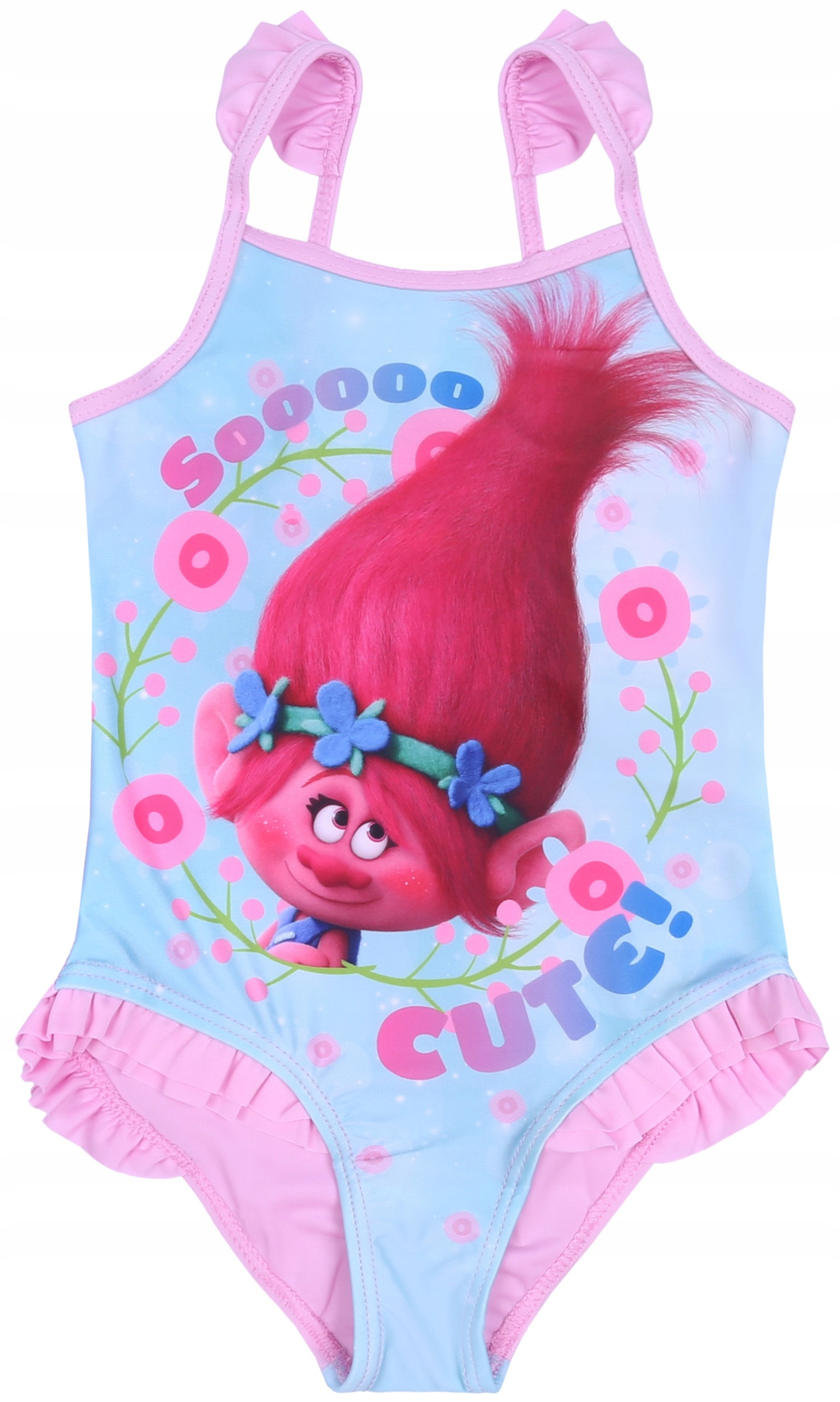 

Różowo-niebieski strój kąpielowy Trolls