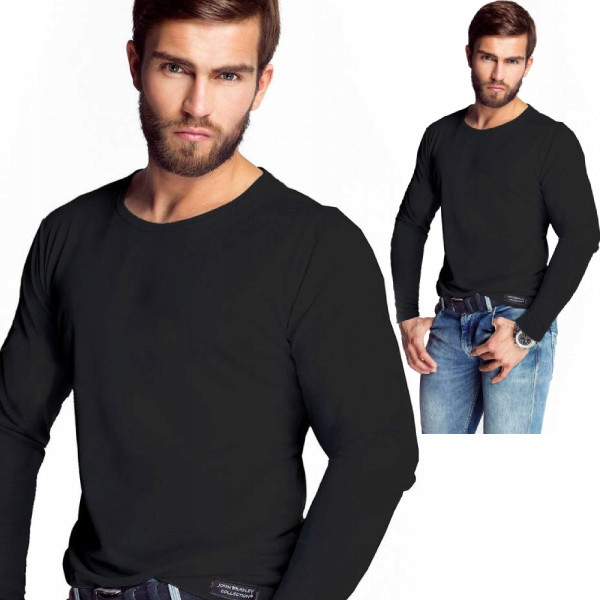 

Koszulka męska jedwabna długi rękaw Mewa 86133