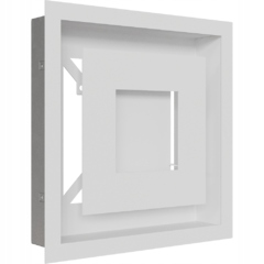 Větrací krbová mřížka Wind 22x22 bílá