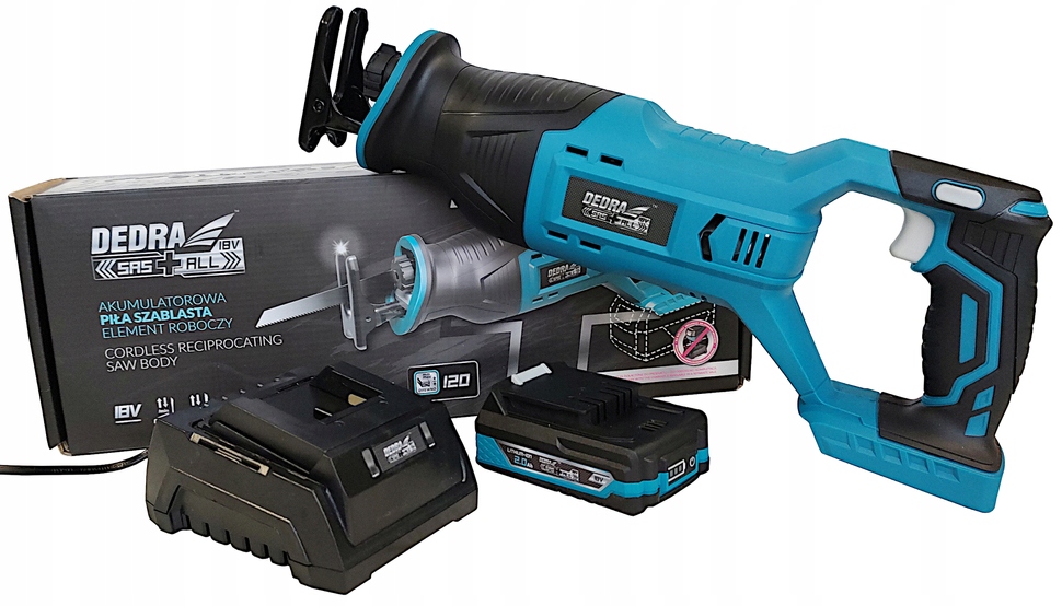 

Dedra DED7061 Piła szablasta aku Sas+ 18V 2Ah