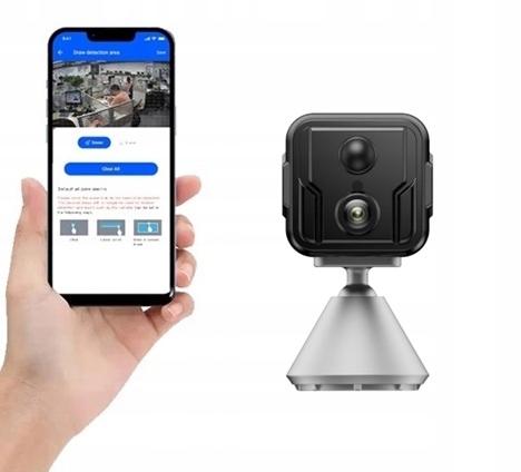 Mini Wifi kamera draVires s diaľkovým živým infračerveným náhľadom 10 dní