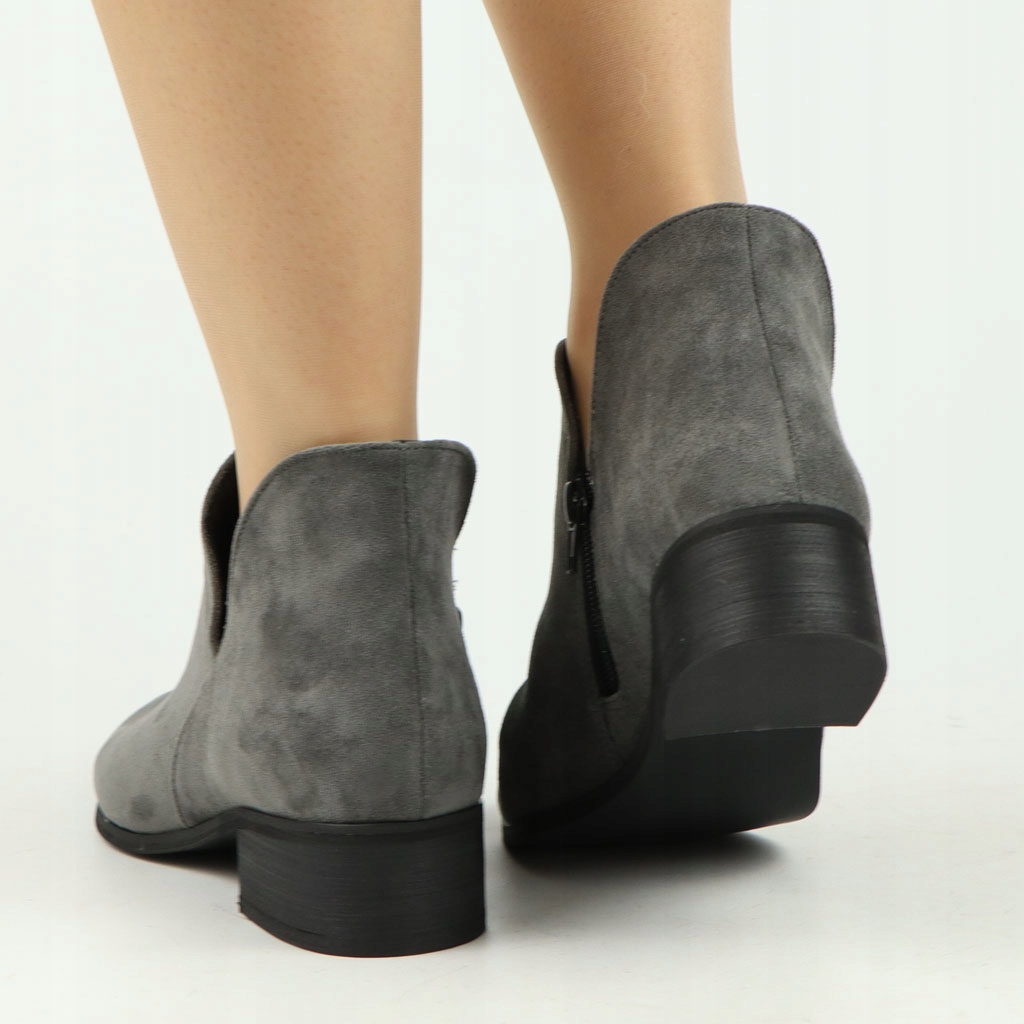 Botki Kamex-but 323 Szare zamsz 40 Rozmiar 40