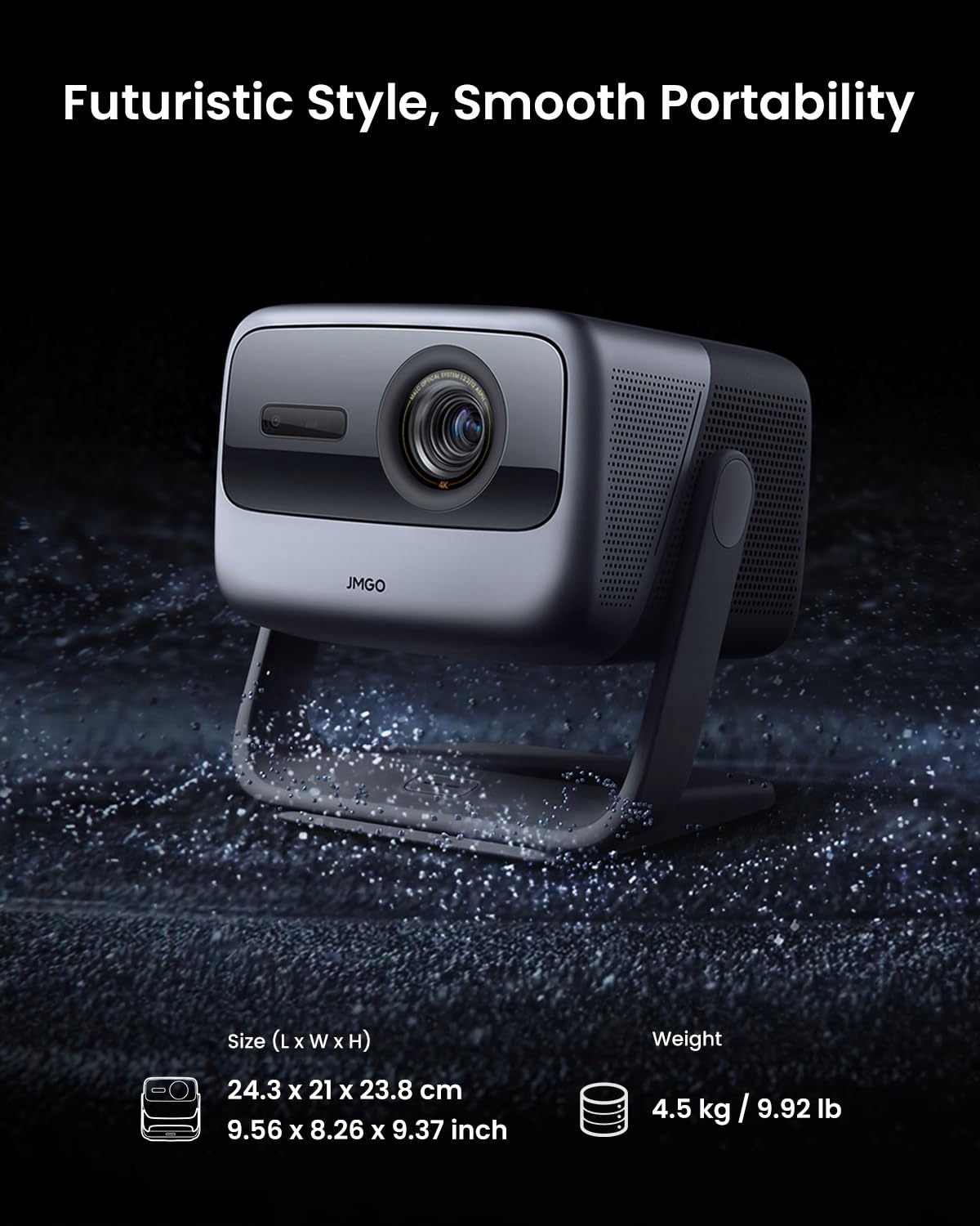 JMGO N1S Projektor 4K Laser 3300 Lumen HDR10 300" 3D Dolby Digital Plus — miniatura 8