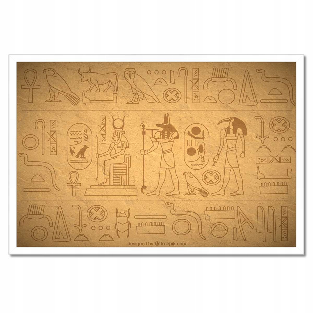 Plakáty v rámu 60x40 Egyptské hieroglyfy