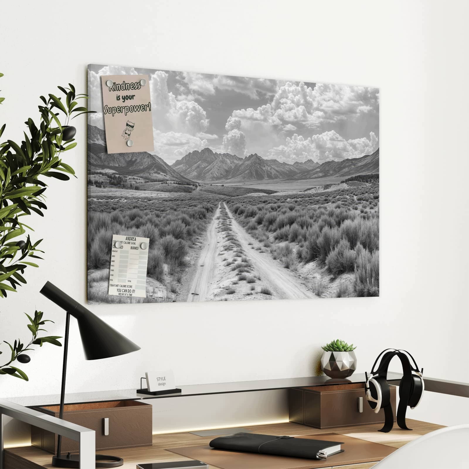 Magnetická tabule Panorama gur 90 × 60 cm