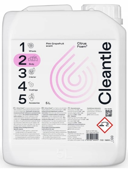 CleanTech CITRUS FOAM PIANA AKTYWNA 5L