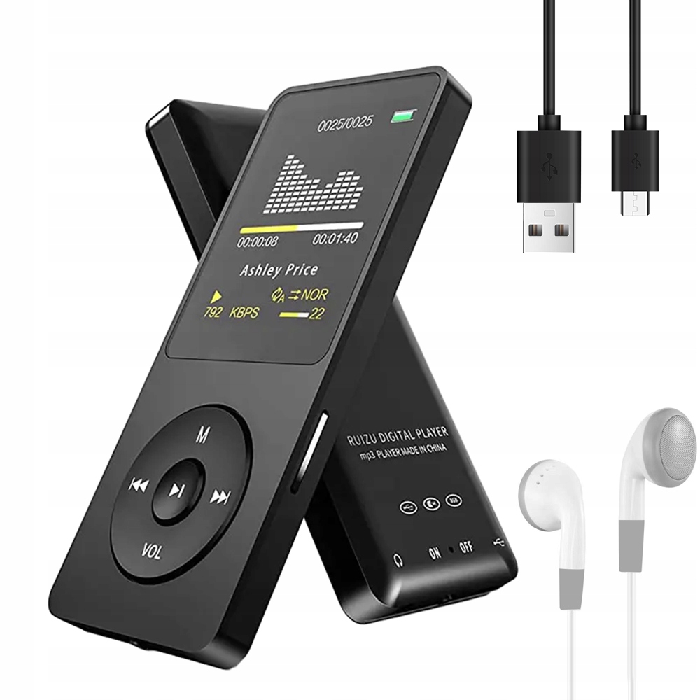 Odtwarzacz MP4 MP3 Video Bluetooth HiFi + słuchawki KARTA 16GB