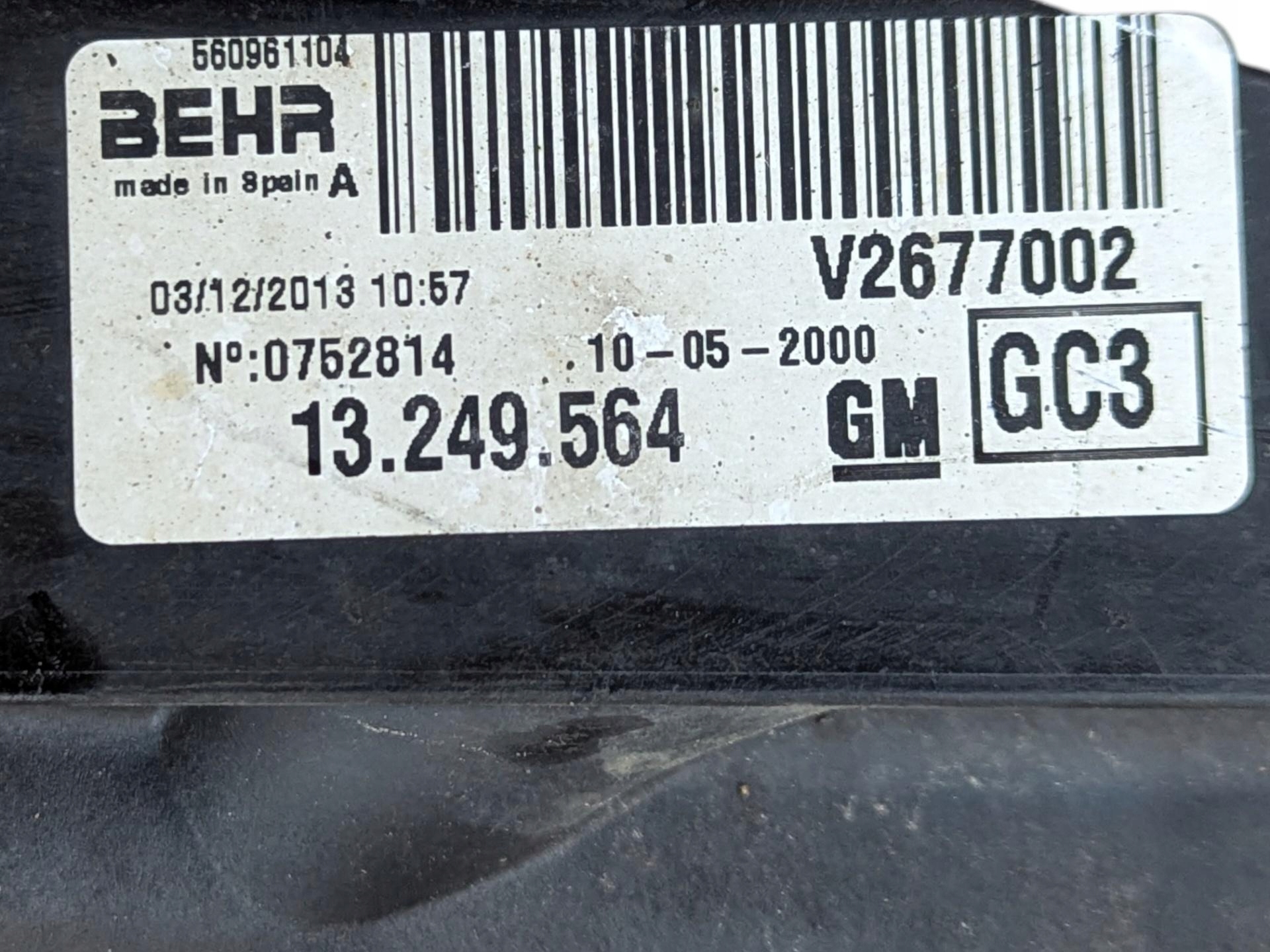 ventilátor chladiče Opel Corsa D facelift 2013 13249564