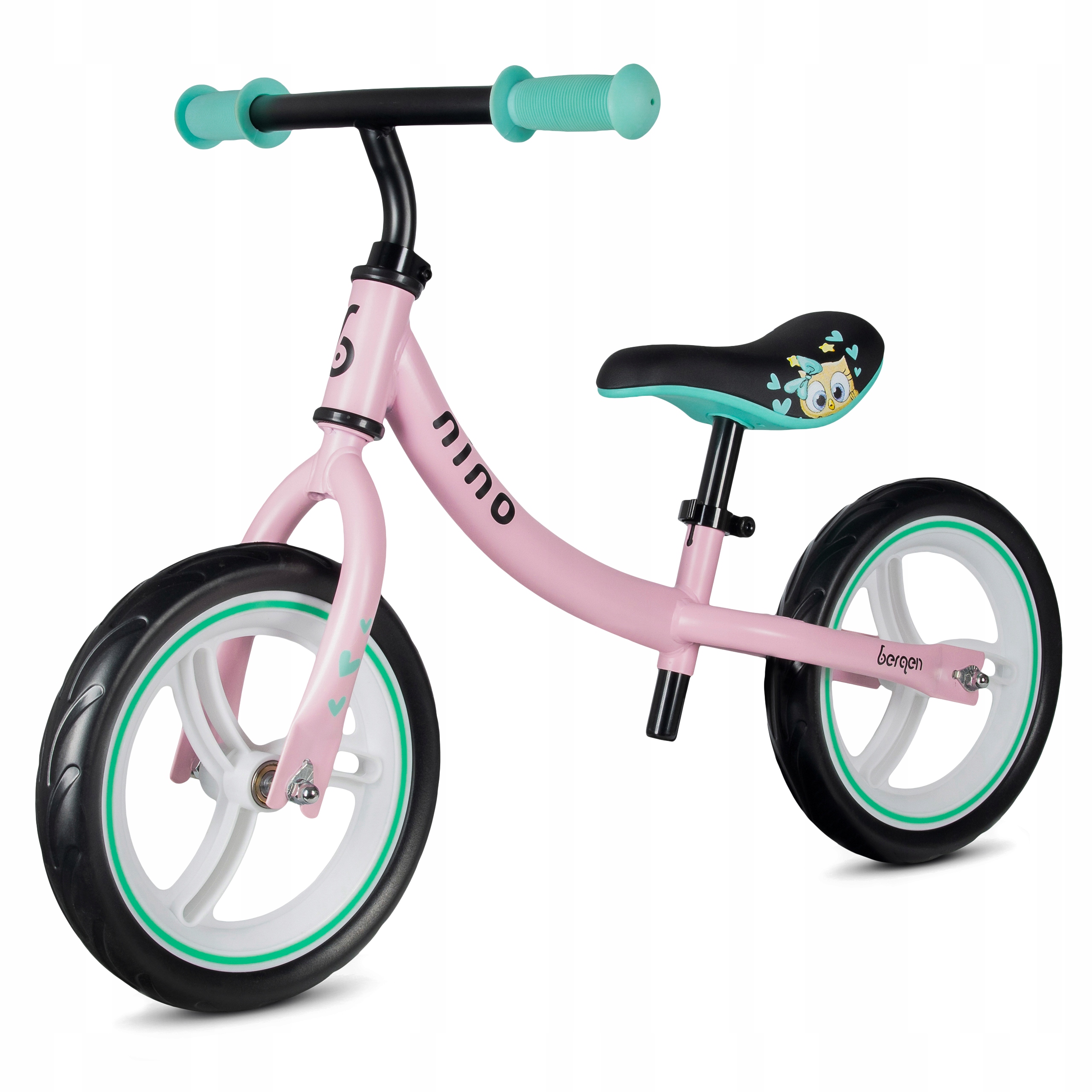 Rowerek biegowy dla dziewczynki Bergen nino regulowany lekki