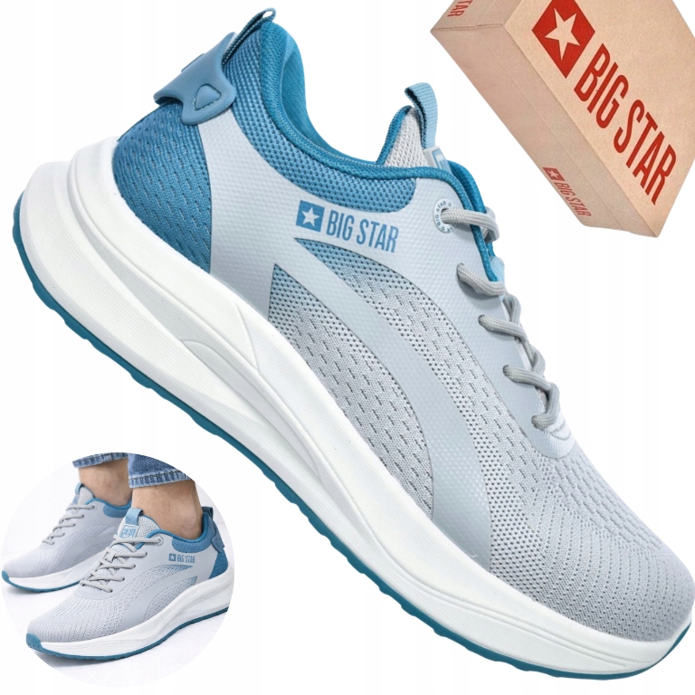 Buty męskie sportowe Big Star RR174271 oddychające sneakersy siatkowe