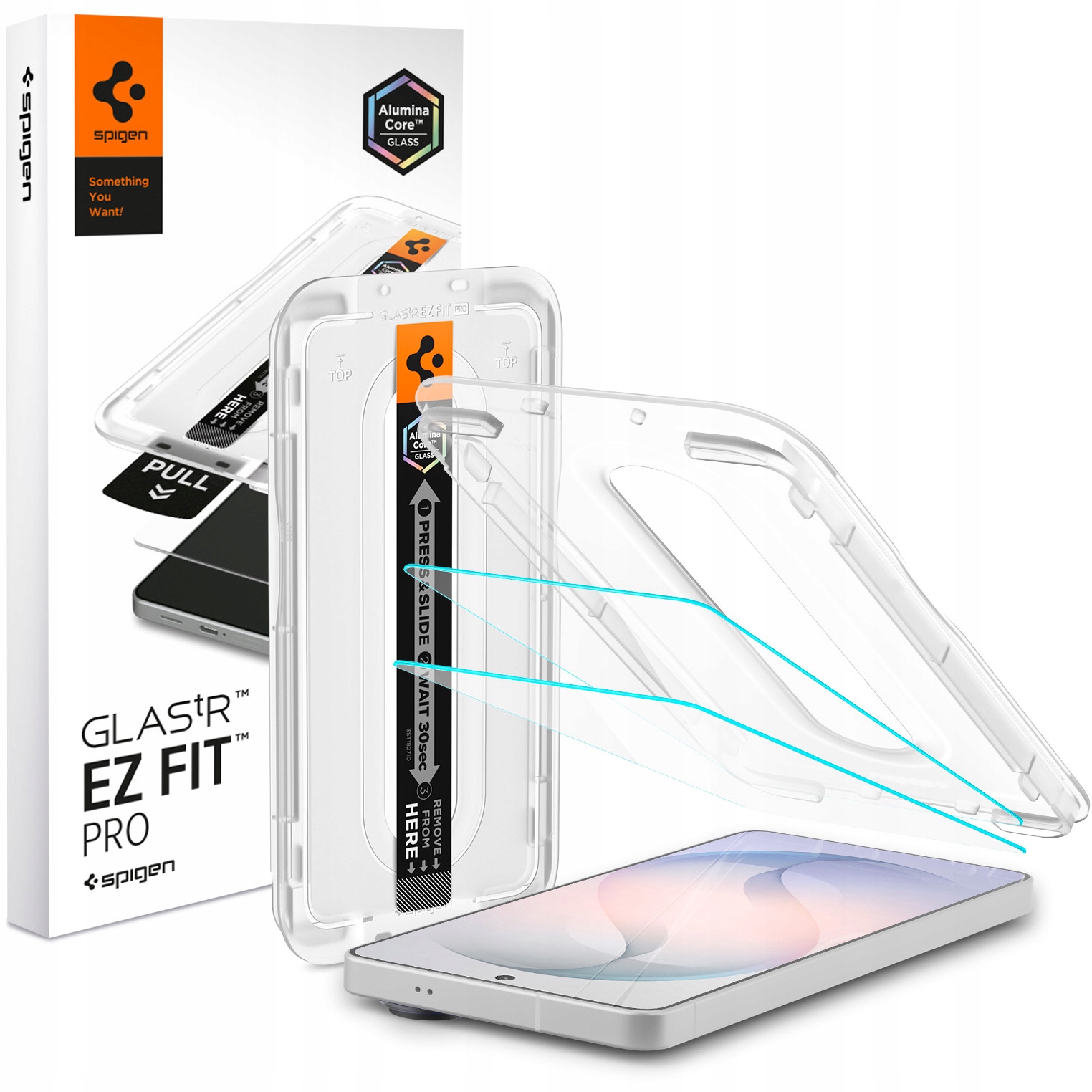 Tvrzené sklo pro Galaxy S26, Spigen Ez Fit Pro Ar 2-Pack, s aplikátorem