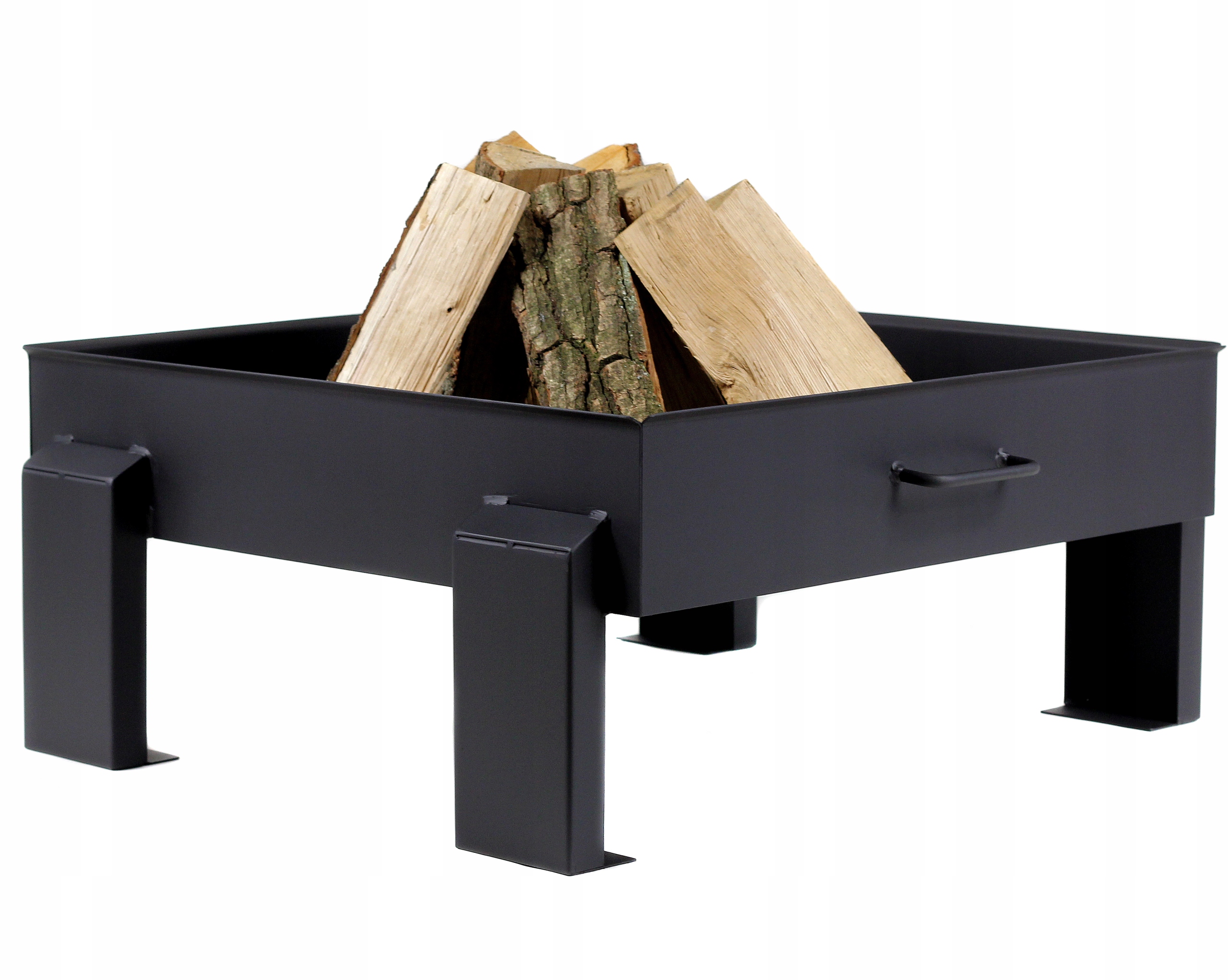 Palenisko ogrodowe stalowe ognisko 60x60 cm głębokie grill stal 2 mm ogród