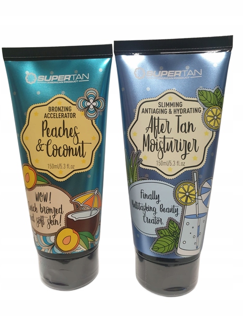 Supertan sada krémů na opalování v soláriu a po opalování Beaches Coconut
