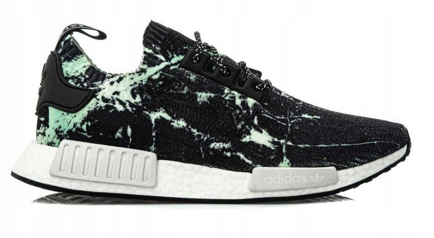 Pánské sportovní černé boty Adidas Nmd R1 Marble Aero Green BB7996 vel. 42 2/3