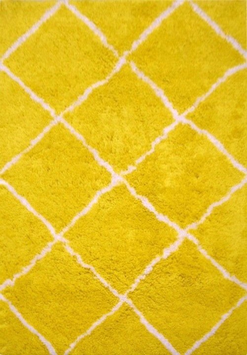 

Żółty Pluszowy Dywan Velvet Puchaty 140x190