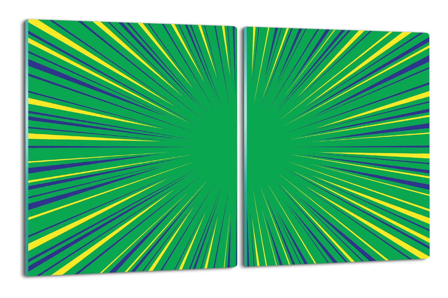 s foto krytem splashback 2x 40x52 Radial iluze 3D