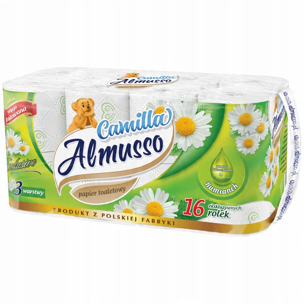 

Papier Toaletowy 3 Warstwy Celuloza Rumianek 16szt
