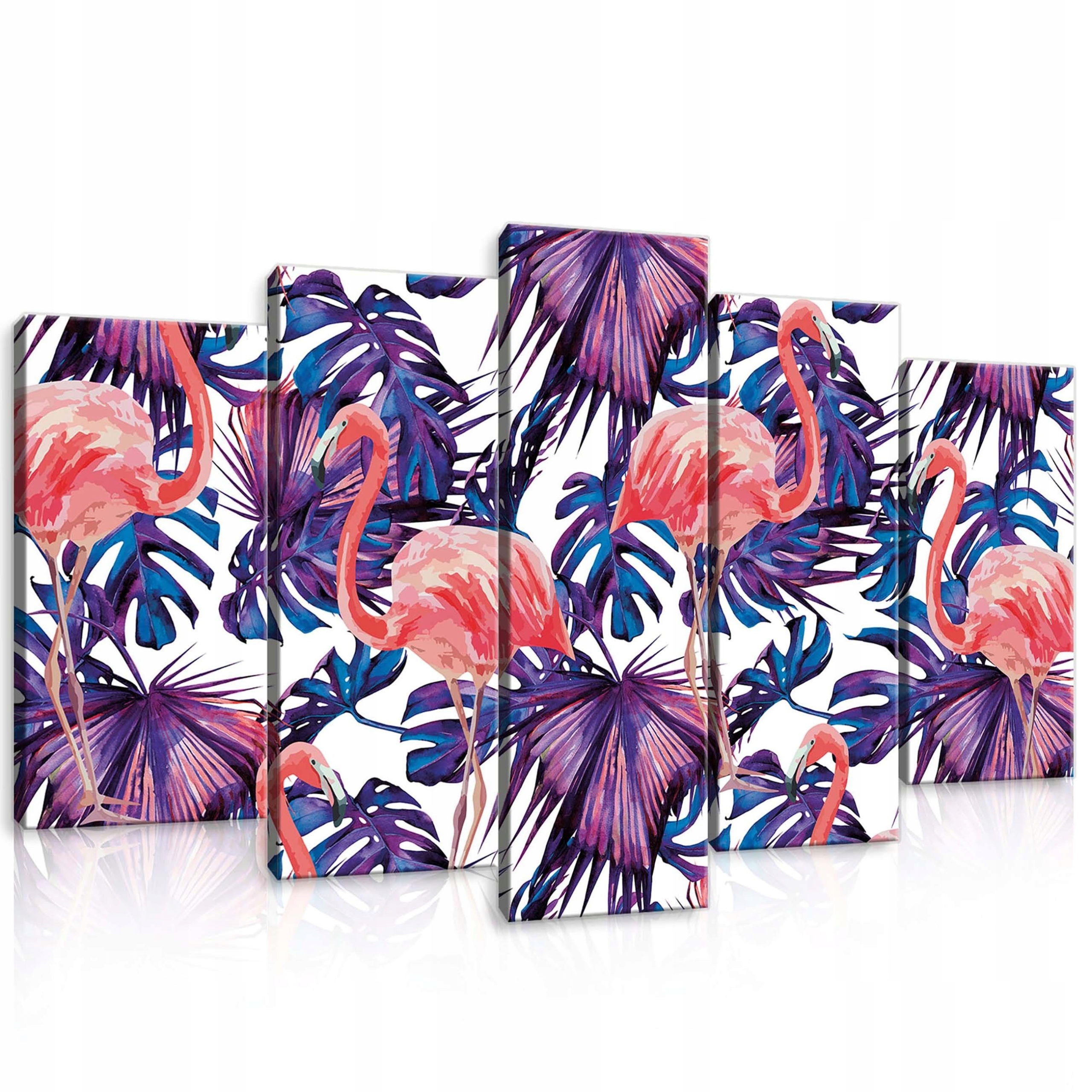 Obraz 100x60 Tropiky plameňák exotika světlý letní dekor stěny růžový
