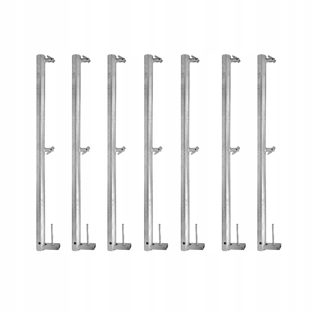 Słupek poręczy bez zabezpieczenia typ Plettac P70 1,10m ocynkowany 5x