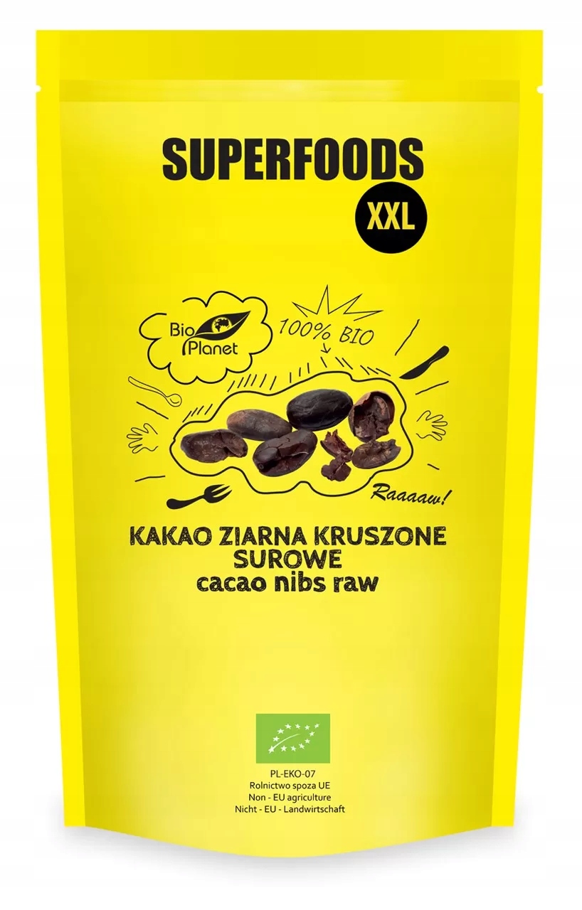 Levně Kakao Drcená zrna Surové Bio 600 g Bio Planet