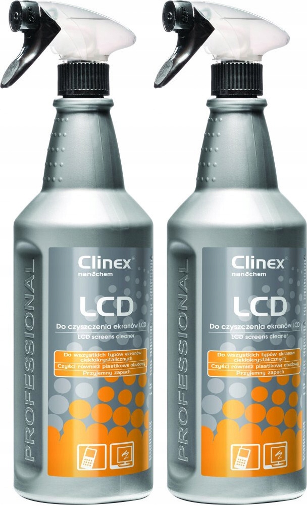 CLINEX - LCD - DO CZYSZCZENIA LCD EKRANÓW MONITORÓW - 1L x2