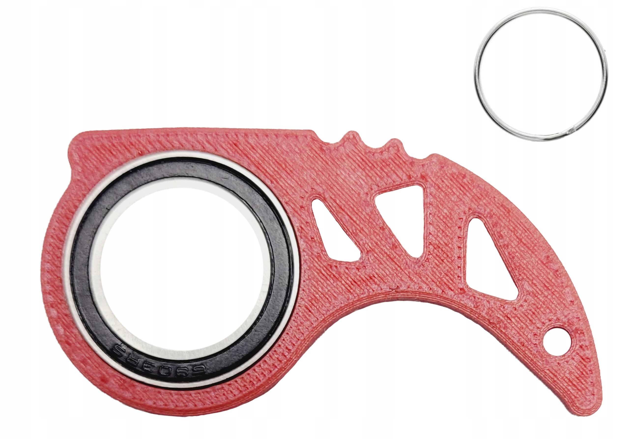 KEYRAMBIT brelok kluczy spinner Matowy Czerwony