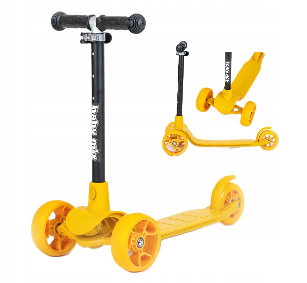 Babymix Prime hulajnoga dla dzieci trójkołowa Baby Mix Yellow