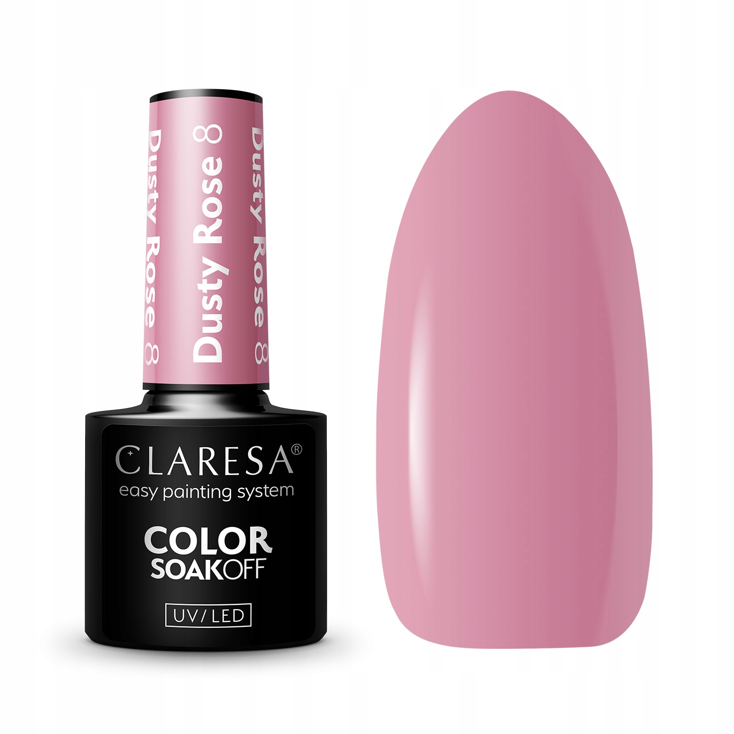 

Claresa Lakier hybrydowy Dusty Rose 8