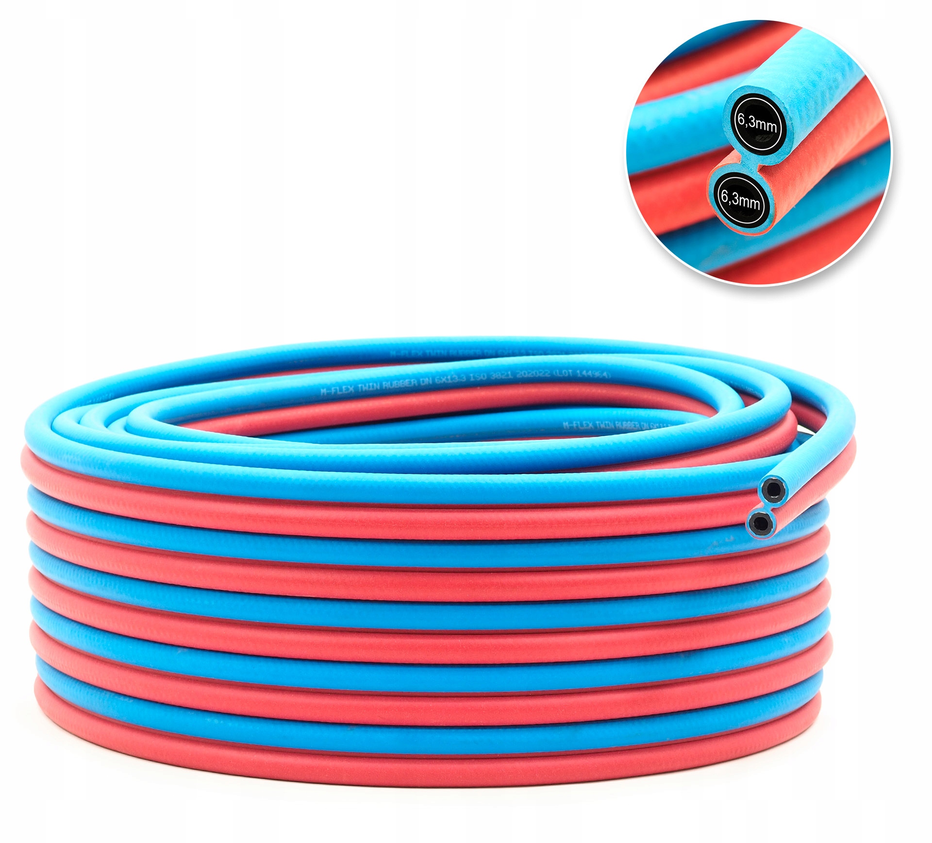 

Wąż Spawalniczy Twin Duet Tlen Acetylen 6,3mm 1m